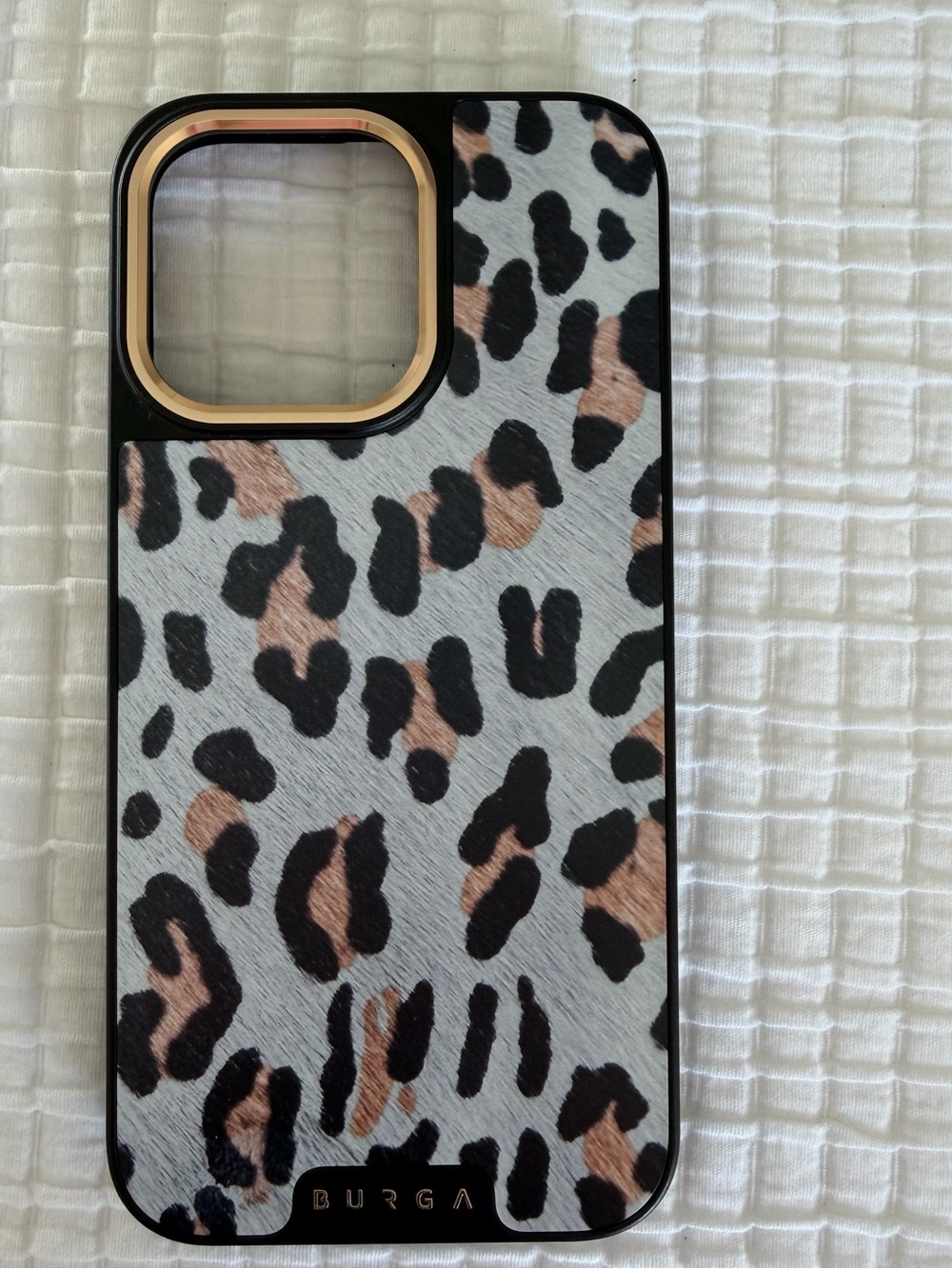 BURGA Leopard Print iPhone 15 Pro Max Case
